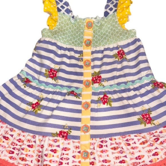 MATILDA JANE Floral fish fringe dress girl’s size 12-18 months 12m 18 months - Picture 10 of 17
